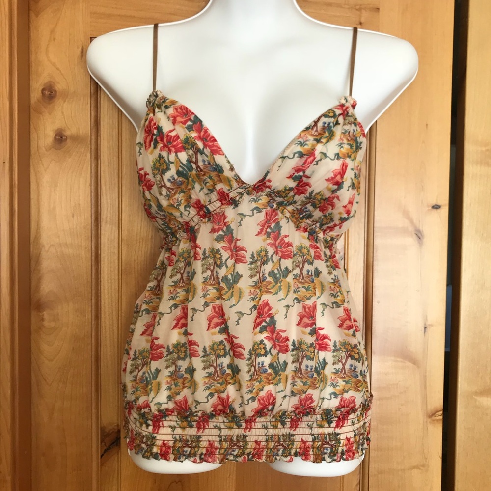 NWOT Studio M Lined Smocked Camisole